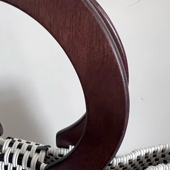 NWOT Guatemalan Handwoven Tote Bag Beach Large Black and white - Picture 6 of 13